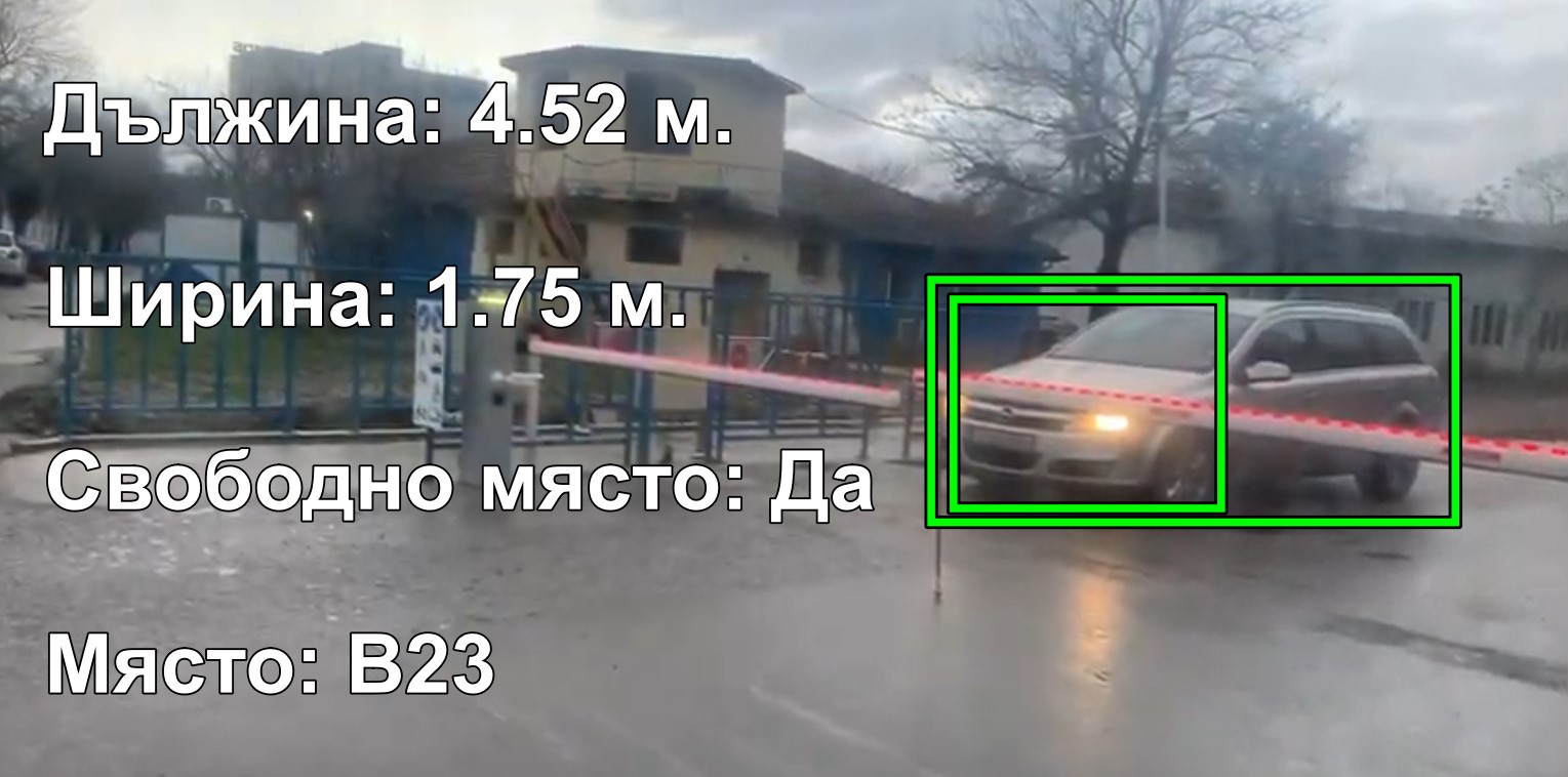 Камера за разпознаване на размерите на автомобилите, интелигентно решение за тир паркинг.